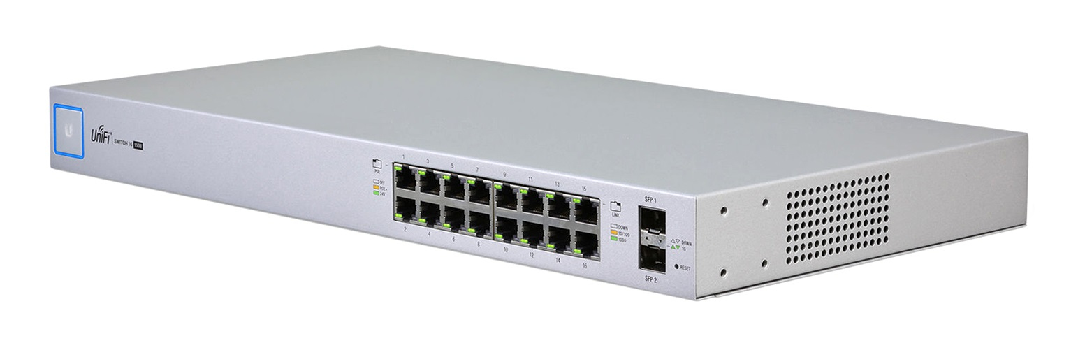 Ubiquiti Networks UniFi US-16-150W Network Switch Managed Gigabit Ethernet (10/100/1000) Power over Ethernet (PoE) 1U White